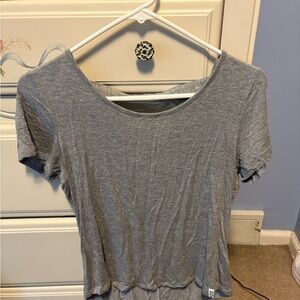 Gray Fitted Short Sleeve T-Shirt